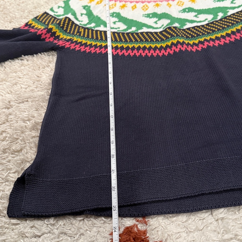 Modcloth Retro Charm Raglan Dinosaur Fair Isle Sweater - Picture 10 of 12